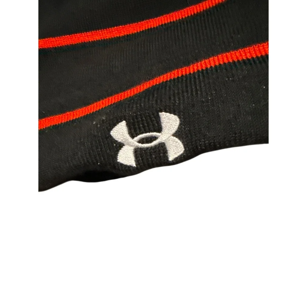 Under Armour Maryland Terrapins Pom Beanie Hat Black Red Knit One Size NWT